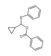cyclopropyl(phenylthio)methyl benzoate Structure