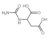 L-Aspartic acid,N-(aminocarbonyl)- Structure