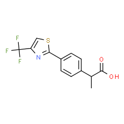 α-Methyl-4-[4-(trifluoromethyl)-2-thiazolyl]benzeneacetic acid picture