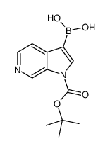 [1-[(2-methylpropan-2-yl)oxycarbonyl]pyrrolo[2,3-c]pyridin-3-yl]boronic acid Structure