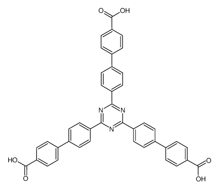 4'-[4,6-二(4'-羧基[1,1'-联苯]-4-基)-1,3,5-三嗪-2-基]-[1,1'-联苯]-4-羧酸结构式