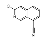 3-Chloro-8-isoquinolinecarbonitrile结构式