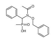 [[acetyl(phenylmethoxy)amino]-phenylmethyl]-methylphosphinic acid Structure