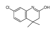 7-氯-4,4-二甲基-3,4-二氢-1H-喹啉-2-酮结构式