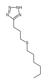 5-(3-hexylsulfanylpropyl)-2H-tetrazole结构式