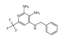 N4-benzyl-6-(trifluoromethyl)pyridine-2,3,4-triamine结构式