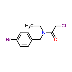 N-(4-Bromobenzyl)-2-chloro-N-ethylacetamide Structure