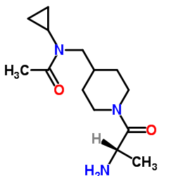 N-[(1-Alanyl-4-piperidinyl)methyl]-N-cyclopropylacetamide Structure