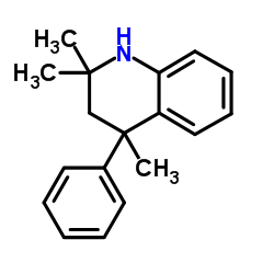 2,2,4-Trimethyl-4-phenyl-1,2,3,4-tetrahydroquinoline结构式