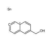 (6-trimethylstannylnaphthalen-2-yl)methanol Structure