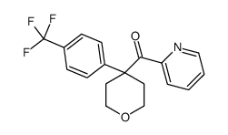 pyridin-2-yl-[4-[4-(trifluoromethyl)phenyl]oxan-4-yl]methanone结构式