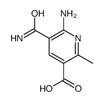 3-Pyridinecarboxylicacid,6-amino-5-(aminocarbonyl)-2-methyl-(9CI) structure