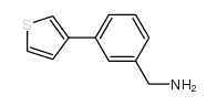 (3-噻吩-3-基苯基)甲胺结构式