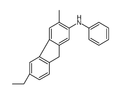 6-ethyl-3-methyl-N-phenyl-9H-fluoren-2-amine Structure