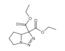 diethyl 3a,4,5,6-tetrahydro-3H-pyrrolo[1,2-c][1,2,3]triazole-3,3-dicarboxylate结构式