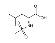 N-methanesulfonyl-D-leucine Structure