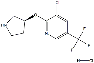 3-Chloro-2-((S)-pyrrolidin-3-yloxy)-5-trifluoroMethyl-pyridine hydrochloride Structure