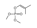 Phosphoric acid dimethyl 2-methyl-1-propenyl ester Structure