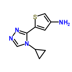5-(4-Cyclopropyl-4H-1,2,4-triazol-3-yl)-3-thiophenamine Structure