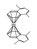 bis(4a-8a-η-1,4-dimethylnaphthalene)molybdenum(0)结构式