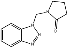 1-(1H-1,2,3-Benzotriazol-1-ylmethyl)pyrrolidin-2-one结构式