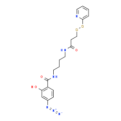 N-(4-[p-叠氮水杨酰基]丁基)-3`-(2`-二硫吡啶)丙酸酰胺图片