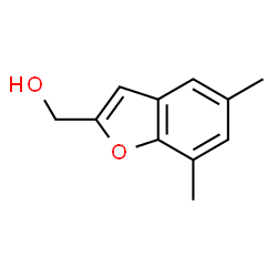 (5,7-Dimethyl-1-benzofuran-2-yl)methanol Structure