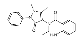 2-amino-N-(1,5-dimethyl-3-oxo-2-phenylpyrazol-4-yl)-N-ethylbenzamide结构式