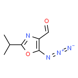 4-Oxazolecarboxaldehyde,5-azido-2-(1-methylethyl)-结构式