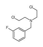 N,N-Bis(2-chloroethyl)-m-fluorobenzylamine Structure