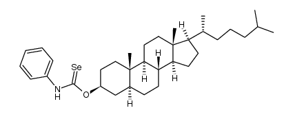 N-phenylselenocarbamate of cholestanol Structure