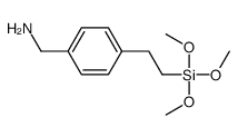 [4-(2-trimethoxysilylethyl)phenyl]methanamine Structure