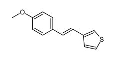 3-[2-(4-methoxyphenyl)ethenyl]thiophene Structure