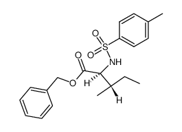 benzyl (2S)-3-methyl-2-((4-methylphenyl)sulfonamido)pentanoate结构式