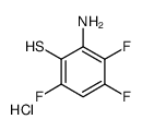 2-amino-3,4,6-trifluorobenzenethiol,hydrochloride Structure