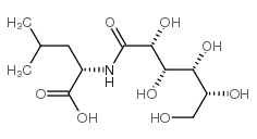 N-D-gluconoyl-L-leucine Structure