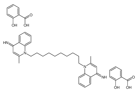 1,1'-(decane-1,10-diyl)bis[4-amino-2-methylquinolinium] di(salicylate) picture