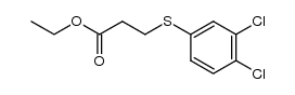 ethyl 3-(3,4-dichlorophenylthio)propanoate Structure