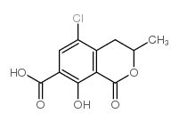 5-chloro-3,4-dihydro-8-hydroxy-3-methyl-1h-2-benzopyran-1-one-7-carboxylic acid picture