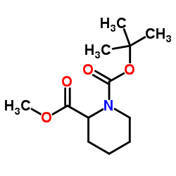 N-BOC-哌啶-2-甲酸甲酯结构式