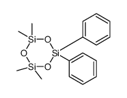 2,2,4,4-tetramethyl-6,6-diphenyl-1,3,5,2,4,6-trioxatrisilinane Structure