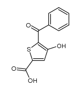 5-benzoyl-4-hydroxythiophene-2-carboxylic acid结构式