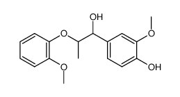 1-(4-hydroxy-3-methoxyphenyl)-2-(2-methoxyphenoxy)-1-propanol结构式