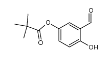 2-hydroxy-5-(t-butylcarbonyloxy)benzaldehyde结构式