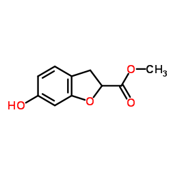 Methyl 6-Hydroxy-2,3-dihydrobenzofuran-2-carboxylate Structure