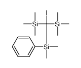 [[dimethyl(phenyl)silyl]-iodo-trimethylsilylmethyl]-trimethylsilane Structure