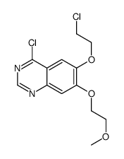 4-CHLORO-6-(2-CHLORO-ETHOXY)-7-(2-METHOXY-ETHOXY)-QUINAZOLINE structure