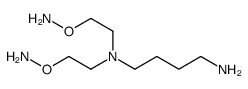 O-[2-[4-aminobutyl(2-aminooxyethyl)amino]ethyl]hydroxylamine结构式