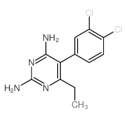 2,4-Pyrimidinediamine,5-(3,4-dichlorophenyl)-6-ethyl- structure