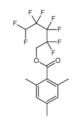 2,4,6-Trimethylbenzoic acid 2,2,3,3,4,4,5,5-octafluoropentyl ester Structure